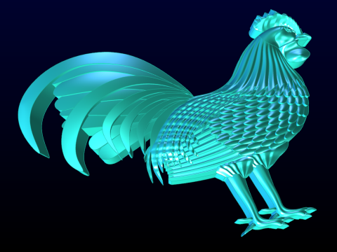 Ayam untuk perhiasan - Ayam untuk cincin - Ayam untuk liontin - N554 Model Cetak 3D