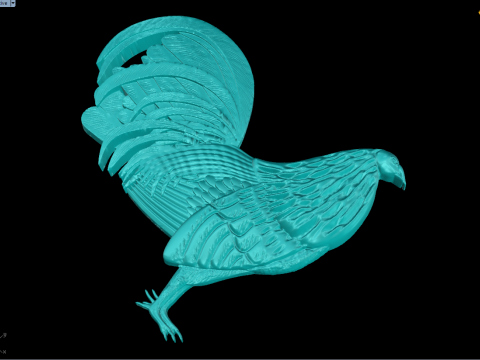 Frango para joalheria - Frango para anel - Frango para pingente - N6156 Modelo de Impressão 3D