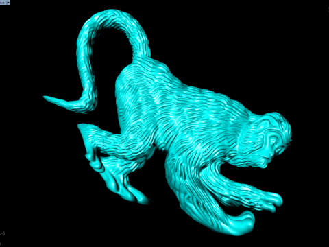 Affe für Schmuck - Affe für Ring - Affe für Anhänger - N6156 3D Druckmodell