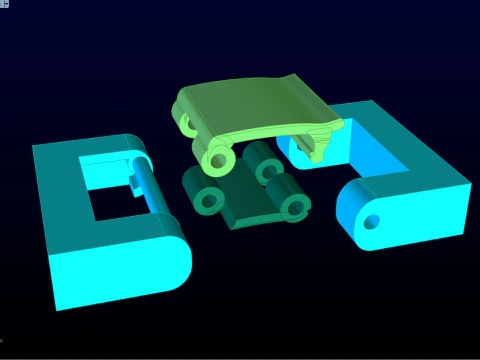 Bilezik kilidi - Takı kilidi - N1000 3D Baskı Modeli