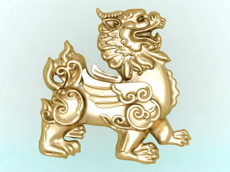 Eenhoorn voor sieraden - Eenhoorn voor ring - Bixie voor hanger - N747 3D printmodel .c4d .max .obj .3ds .fbx .stl .blend 