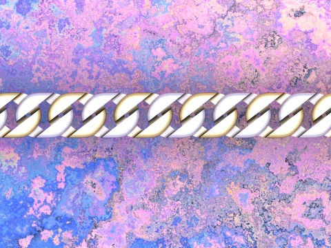 Cuban bracelet - Chain bracelet - Miami Cuban link bracelets - N918 3D Print Model
