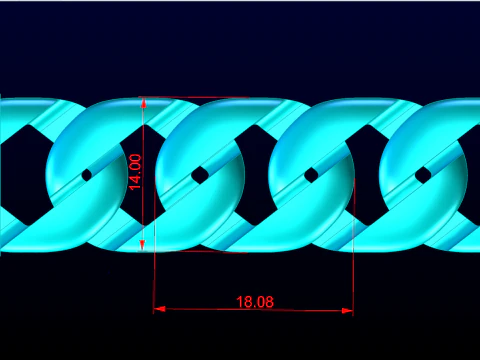 Cuban bracelet - Chain bracelet - Miami Cuban link bracelets - N918 3D Print Model