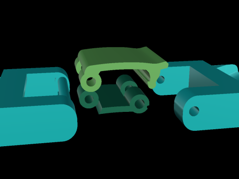 キューバ ブレスレット - チェーン ブレスレット - マイアミ キューバ リンク ブレスレット - N918 3Dプリントモデル