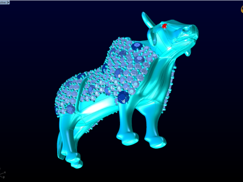 Ciondolo mucca - Ciondolo bufalo - Ciondolo toro - Ciondolo Gaur - N3062 Modello di stampa 3D