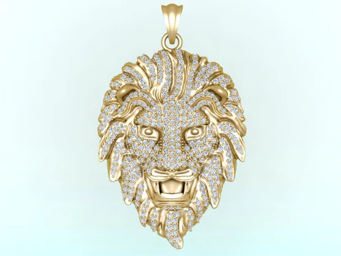 Lion pendant - Leopard Pendant - Tiger Pendant - N6148 3D Print Model