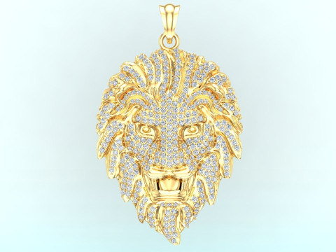 Ciondolo leone - Ciondolo leopardo - Ciondolo tigre - N6148 Modello di stampa 3D