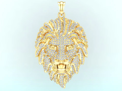 Lion pendant - Leopard Pendant - Tiger Pendant - N6148 3D Print Model