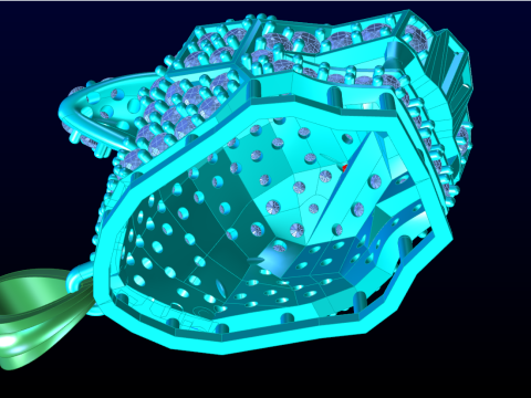 레오파드 헤드 펜던트 - 레오파드 펜던트 - 재규어 펜던트 - N6165 3D 프린트 모델