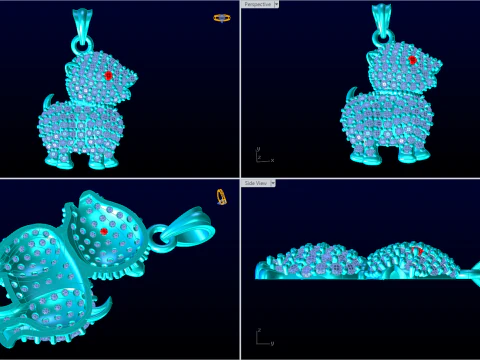 Dog pendant - Pet pendant - Puppy pendant - N262 3D Print Model