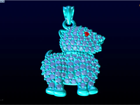 Dog pendant - Pet pendant - Puppy pendant - N262 3D Print Model