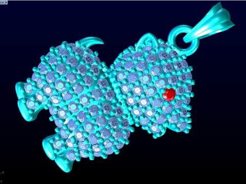 कुत्ते का पेंडेंट - पालतू पेंडेंट - पिल्ला पेंडेंट - N262 3D प्रिंट मॉडल