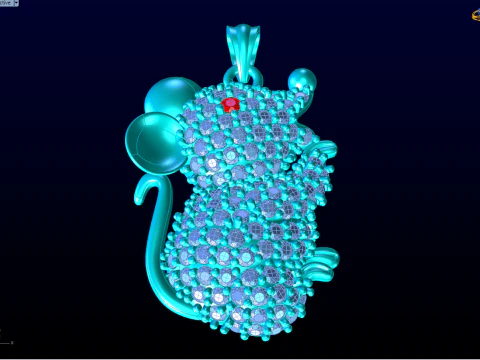Mickey Mouse Pendant - Mouse Pendant - N792 3D Print Model