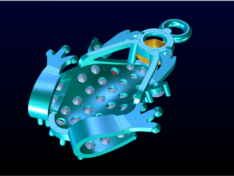 Toad pendant - Diamond pendant - Womens pendant - N409 3D Print Model