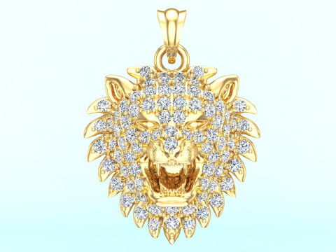 Pendentif Tigre - Pendentif Lion - N6145 Modèles 3D en vedette