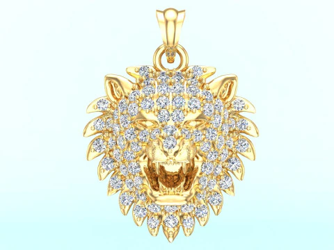 Tiger Pendant - Lion pendant - N6145 3D Print Model