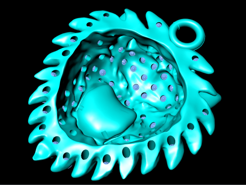 Pendentif Tigre - Pendentif Lion - N6145 Modèles 3D en vedette