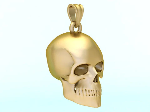 Human skull pendant - Skull pendant - Mens pendant - N1159 3D Print Model