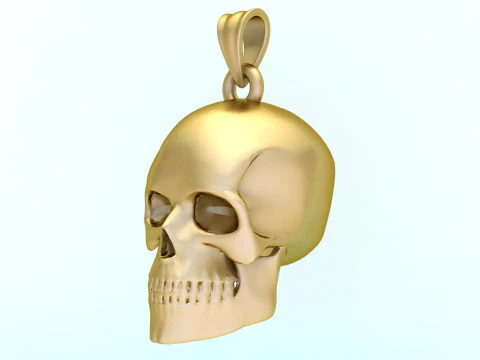 Human skull pendant - Skull pendant - Mens pendant - N1159 3D Print Model