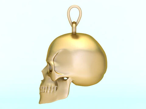 Human skull pendant - Skull pendant - Mens pendant - N1159 3D Print Model