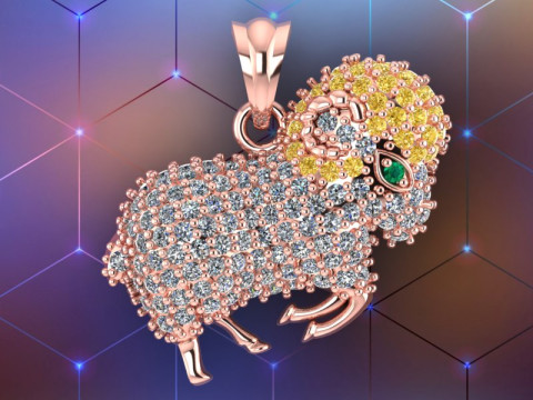 Подвеска «Коза» - N701 3D Принт Модель