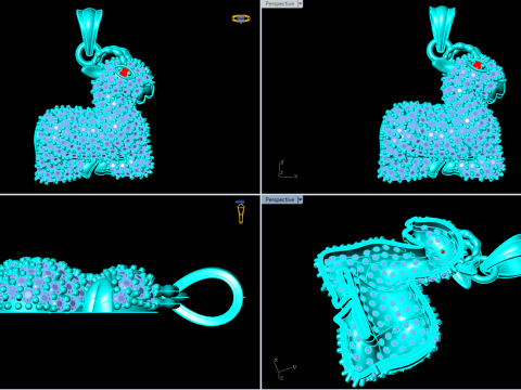 Colgante de cabra - N704 Modelo de impresión 3D