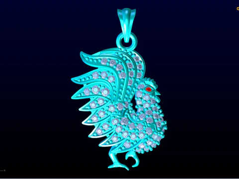 Chicken Pendant - N797 3D Print Model