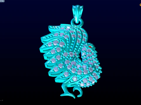 Chicken Pendant - N797 3D Print Model