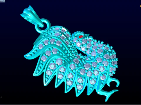 Chicken Pendant - N797 3D Print Model