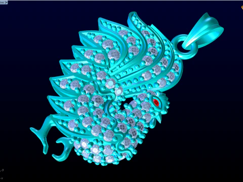 Chicken Pendant - N797 3D Print Model