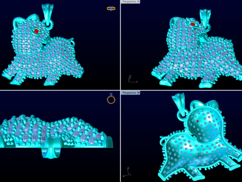 Pig pendant - N798 3D Print Model