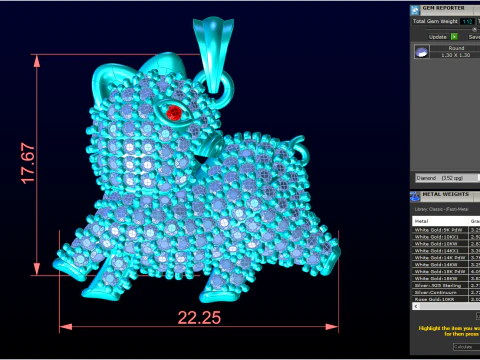 Pig pendant - N798 3D Print Model