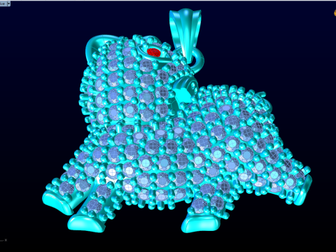 Pig pendant - N798 3D Print Model