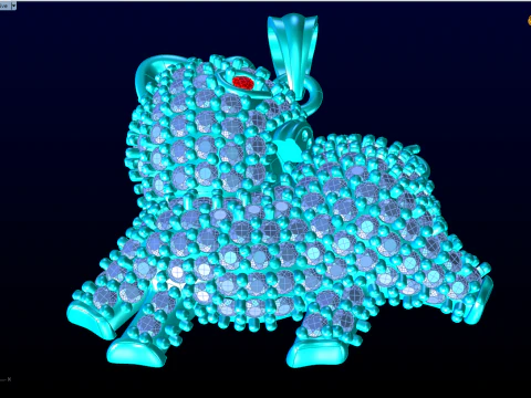 Pig pendant - N798 3D Print Model