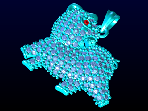 Pig pendant - N798 3D Print Model