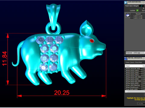 Pig pendant - Zodiac pendant - N5220 3D Print Model