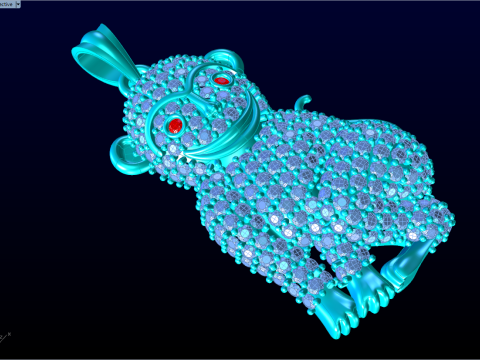 Pingente Macaco - Pingente Zodíaco - N311 Modelo de Impressão 3D