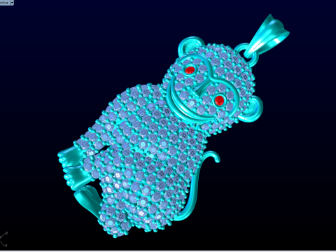 Pingente Macaco - Pingente Zodíaco - N311 Modelo de Impressão 3D