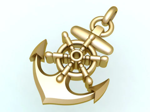 Anchor pendant - Sailor pendant - N159 3D Print Model