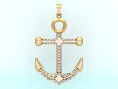 Anchor pendant - Sailor pendant - N934 3D Print Model