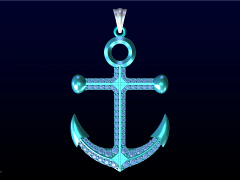 Anchor pendant - Sailor pendant - N934 3D Print Model