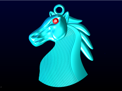 Horse pendant - Zodiac pendant - N160 3D Print Model