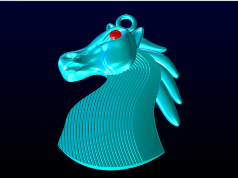 Horse pendant - Zodiac pendant - N160 3D Print Model