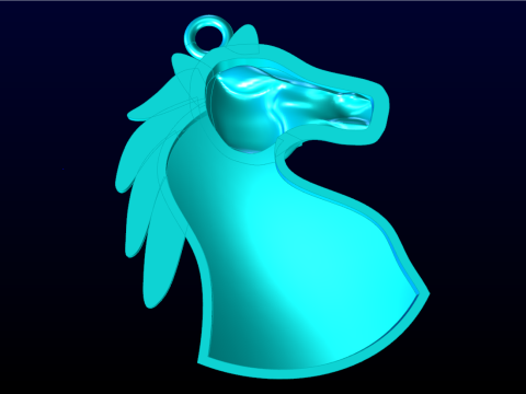 Horse pendant - Zodiac pendant - N160 3D Print Model