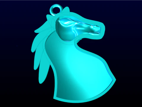 Horse pendant - Zodiac pendant - N160 3D Print Model