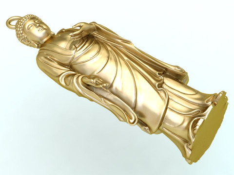 Amitabha Buddha pendant - Adida Buddha pendant - Buddha pendant N1024 3D Print Model
