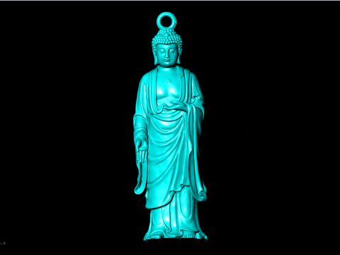 Amitabha Buddha pendant - Adida Buddha pendant - Buddha pendant N1024 3D Print Model