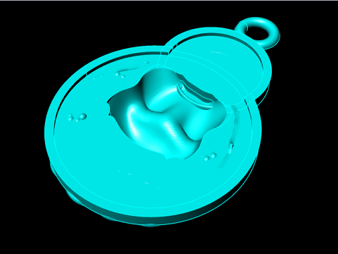 弥勒佛吊坠 - 弥勒佛吊坠 - N1101 3D 打印模型
