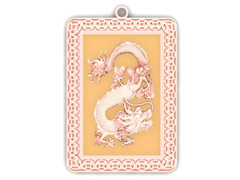 Drachenanhänger - Herrenanhänger - N6286 3D Druckmodell