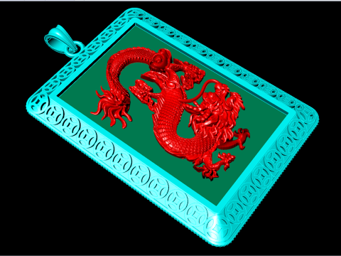 Drachenanhänger - Herrenanhänger - N6286 3D Druckmodell